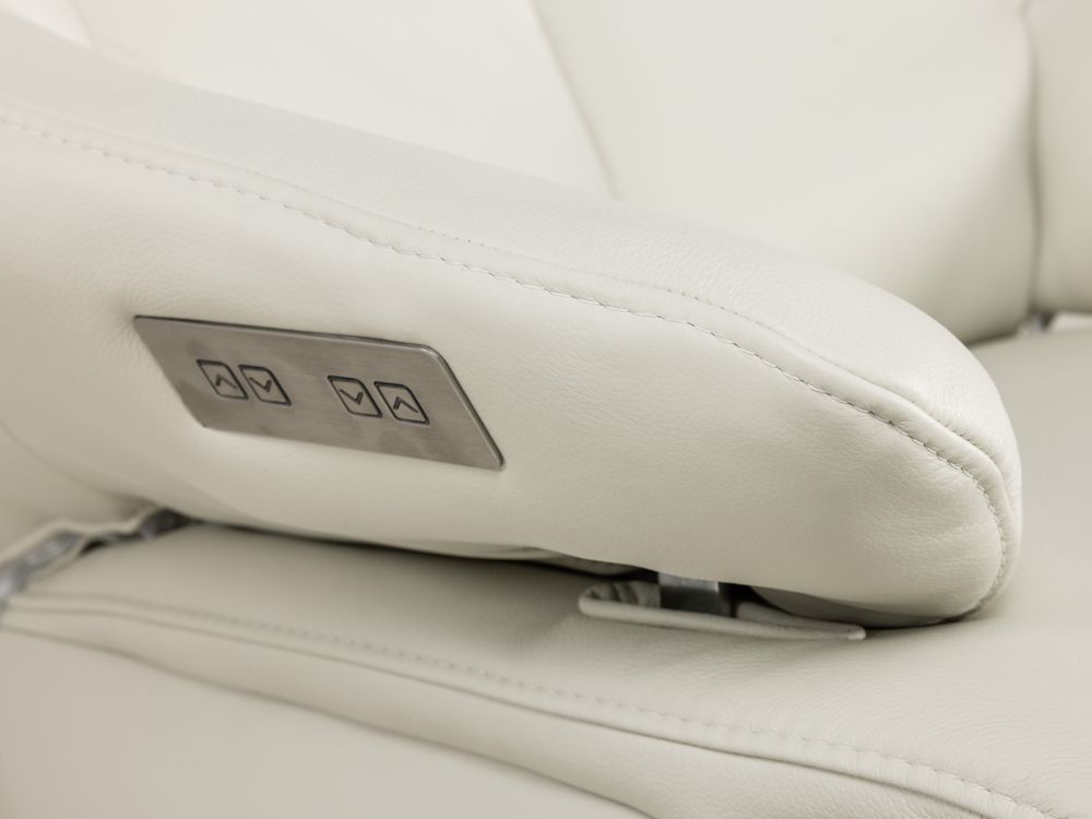 Relaxfauteuil L VIGO - Wit leder C-HKL-19-RLX3