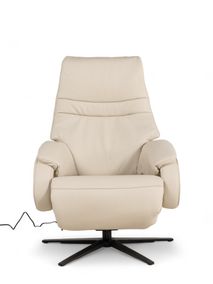 Relaxfauteuil S OVIEDO - Ecru leder C-HKL-21-RLX1