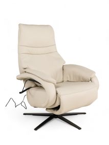Relaxfauteuil S OVIEDO - Ecru leder C-HKL-21-RLX1