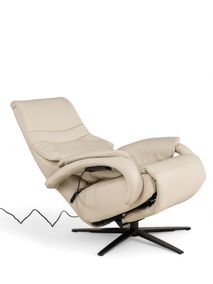 Relaxfauteuil S OVIEDO - Ecru leder C-HKL-21-RLX1