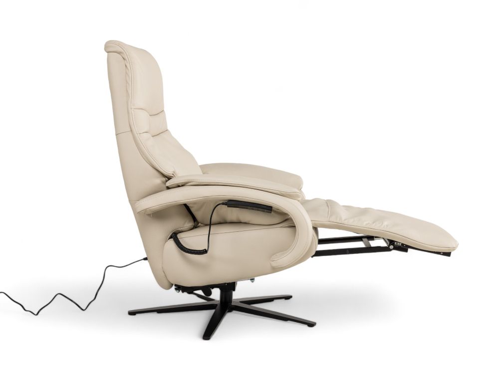 Relaxfauteuil S OVIEDO - Ecru leder C-HKL-21-RLX1