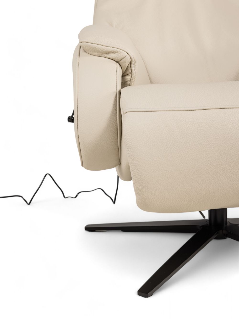 Relaxfauteuil S OVIEDO - Ecru leder C-HKL-21-RLX1