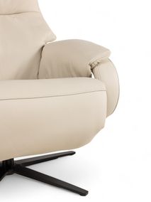 Relaxfauteuil S OVIEDO - Ecru leder C-HKL-21-RLX1