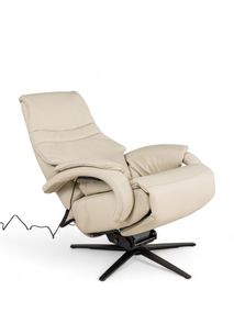 Relaxfauteuil S OVIEDO - Ecru leder C-HKL-21-RLX2