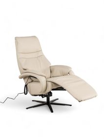 Relaxfauteuil S OVIEDO - Ecru leder C-HKL-21-RLX3