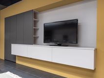 Wand/Tv-meubel BERLIJN - Grijs/Wit BFK KOOI19 TV MEUBEL