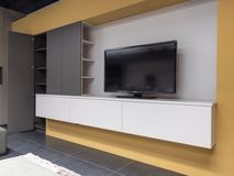 Wand/Tv-meubel BERLIJN - Grijs/Wit BFK KOOI19 TV MEUBEL