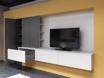 Wand/Tv-meubel BERLIJN - Grijs/Wit BFK KOOI19 TV MEUBEL