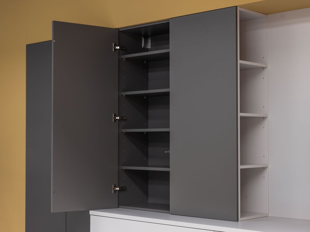 Wand/Tv-meubel BERLIJN - Grijs/Wit BFK KOOI19 TV MEUBEL