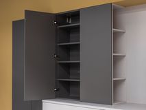 Wand/Tv-meubel BERLIJN - Grijs/Wit BFK KOOI19 TV MEUBEL