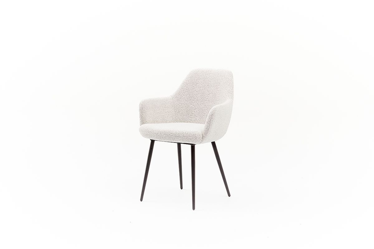 EGGREE Eetkamerstoelen, set van 4 met poten van massief beukenhout, retro- design, keukenstoelen van hout, woonkamerstoel met armleuningen, groen ijsgroen