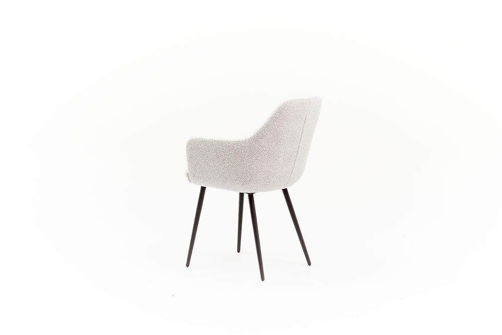 Set 4 eetkamerstoelen CURVE fix onderstel - Wit C-YLI CU ST-AC186-4