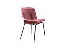 Set 6 eetkamerstoelen NOVALI - Antraciet/Burgundy C-XOO 36662SET