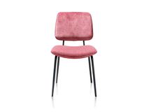 Set 6 eetkamerstoelen NOVALI - Antraciet/Burgundy C-XOO 36662SET