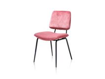 Set 6 eetkamerstoelen NOVALI - Antraciet/Burgundy C-XOO 36662SET