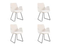 Set 4 eetkamerstoelen MILL - Cream C-ZAZ MI SET