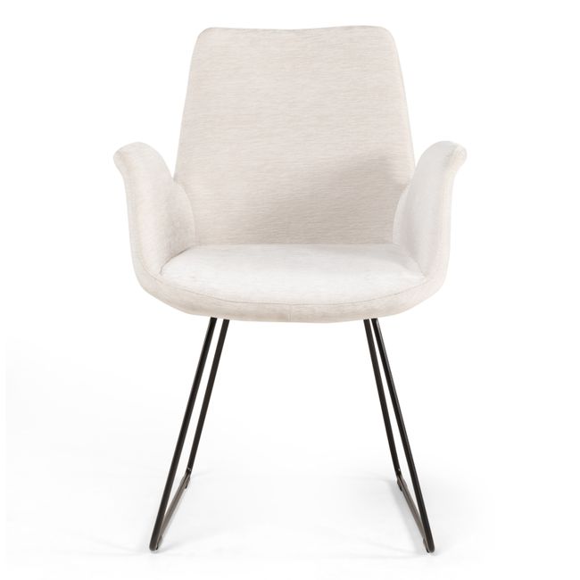 Set 4 eetkamerstoelen MILL - Cream