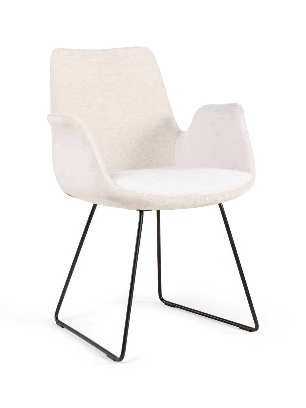 Set 4 eetkamerstoelen MILL - Cream C-ZAZ MI SET