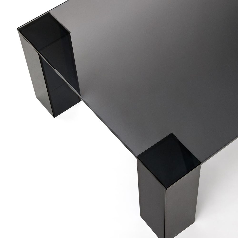 Salontafel ADULARIA - Blauw glas KAV T0600053CC03