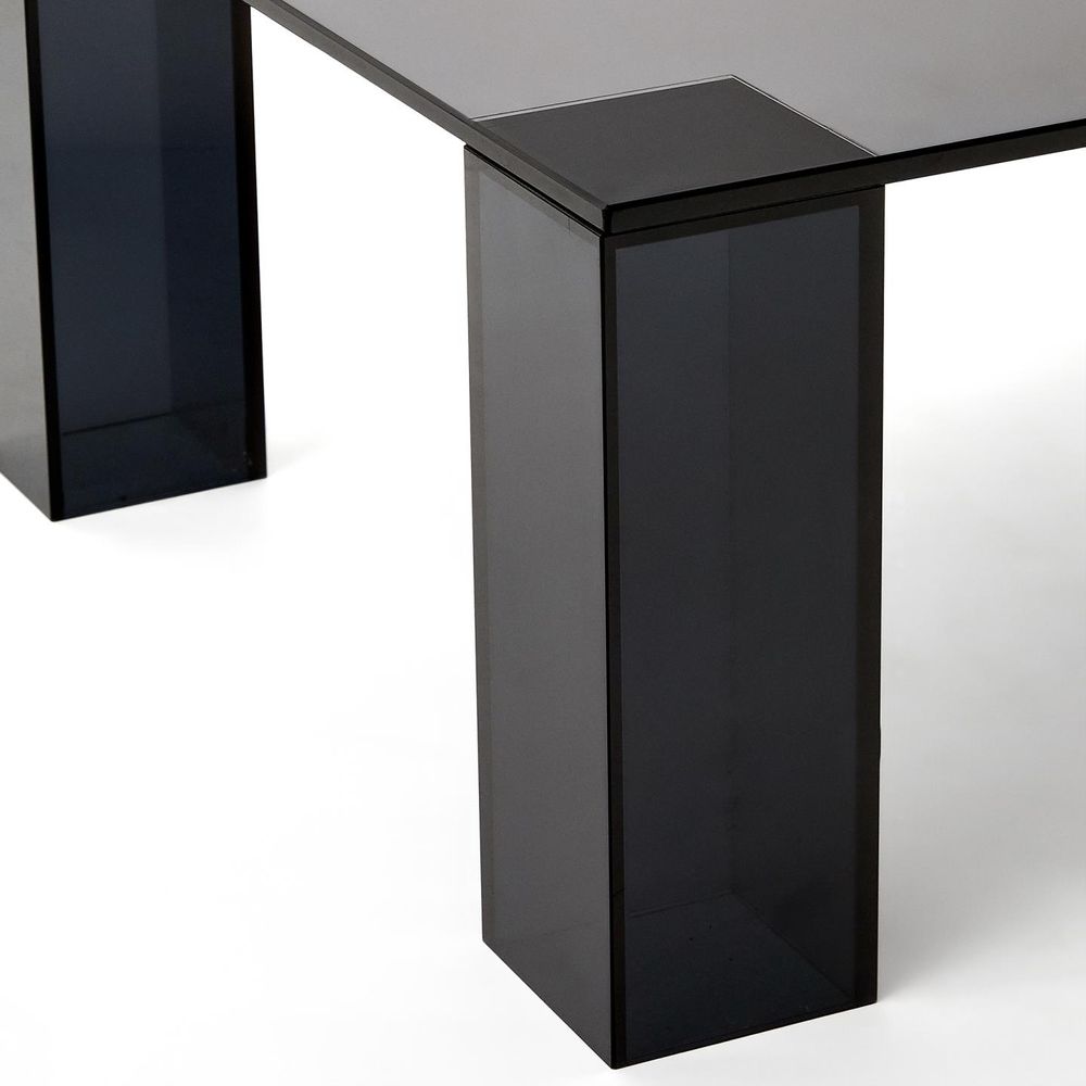 Salontafel ADULARIA - Blauw glas KAV T0600053CC03