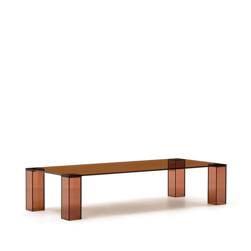 Salontafel ADULARIA - Blauw glas KAV T0600053CC10