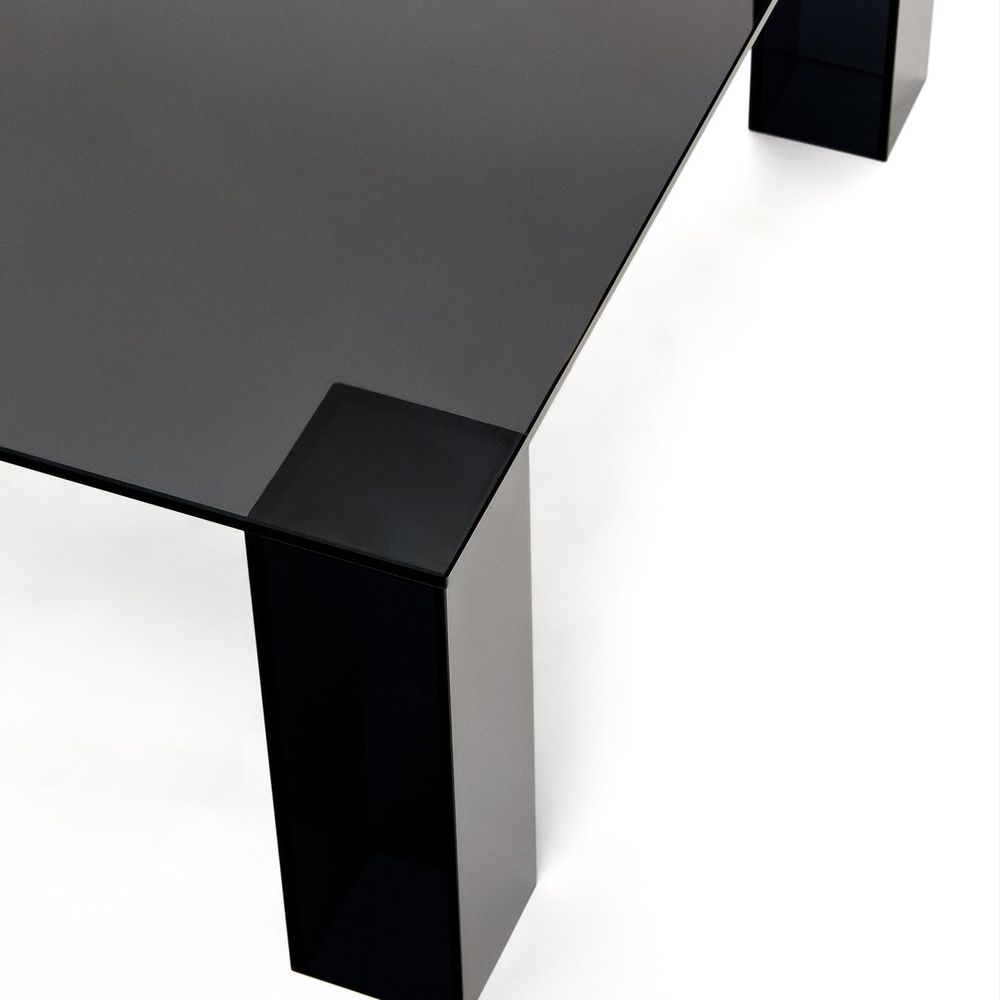 Salontafel ADULARIA - Donkergrijs glas KAV T0600054CC03