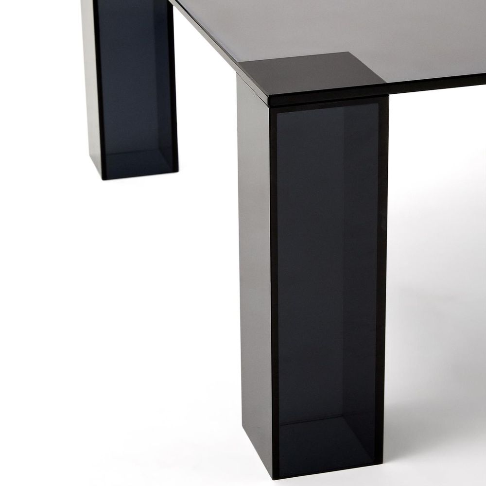 Salontafel ADULARIA - Donkergrijs glas KAV T0600054CC03