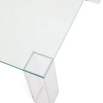 Salontafel ADULARIA - Blauw glas KAV T0600054CC07