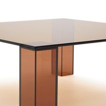 Salontafel ADULARIA - Donkergrijs glas KAV T0600054CC10