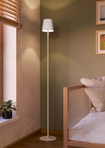 Vloerlamp FIORANA - Zand/Wit EGL 901112