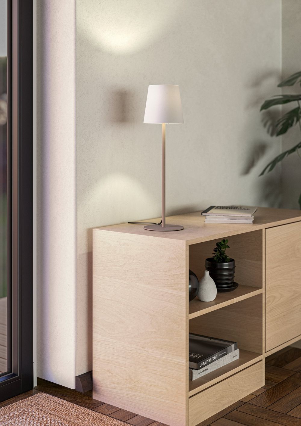 Tafellamp FIORANA - Zand/Wit EGL 901128