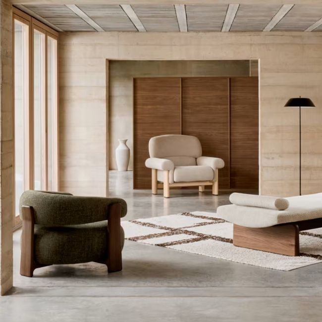 Fauteuil NEMA - Beige Chenille