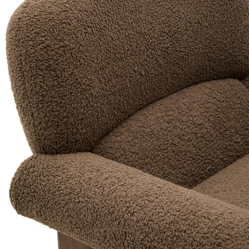 Fauteuil NEMA - Taupe Bouclé KAV S0900091GL85