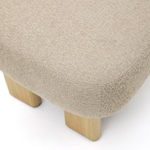 Voetenbank CABANA - Beige Chenille KAV S1500092NI12