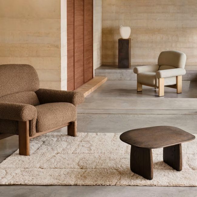 Voetenbank NEMA - Beige Chenille