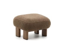 Voetenbank NEMA - Taupe bouclé KAV S1500091GL85