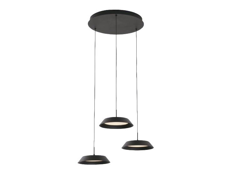 Hanglamp PLATO - Zwart FLT PLATO393