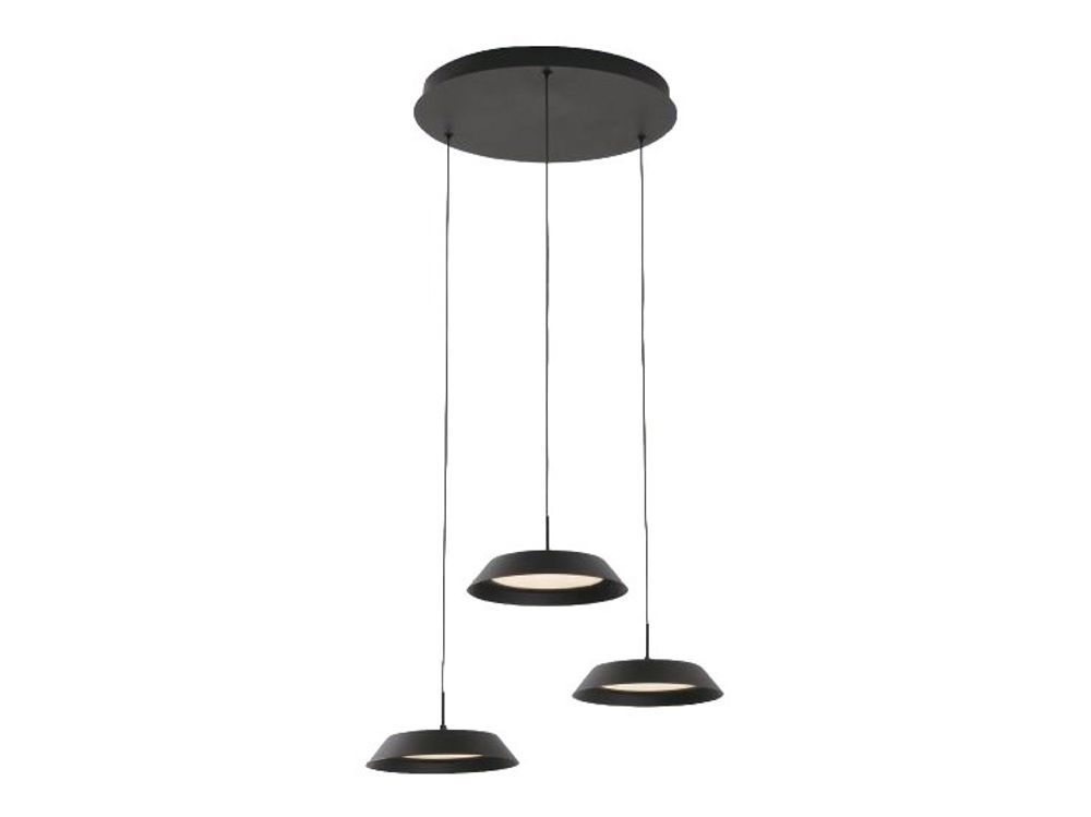 Hanglamp PLATO - Zwart FLT PLATO393
