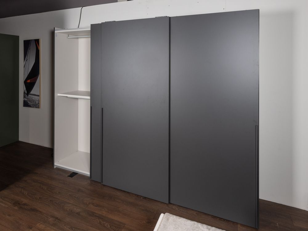 Schuifdeurkast PLAIN - Antraciet BSL PL9906242