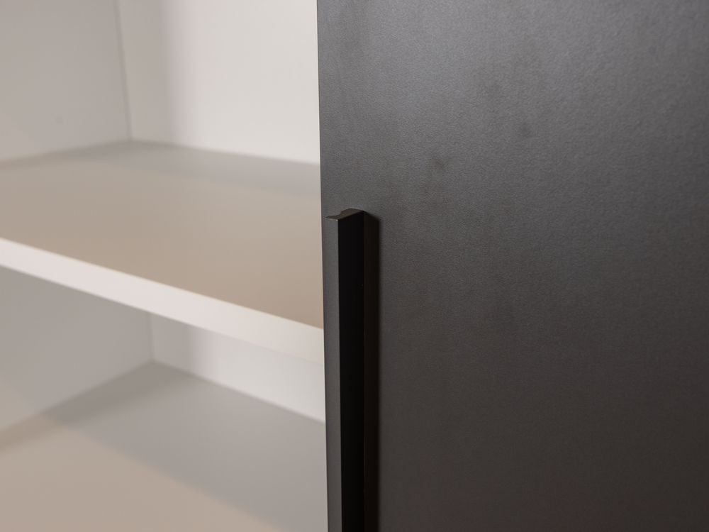 Schuifdeurkast PLAIN - Antraciet BSL PL9906242