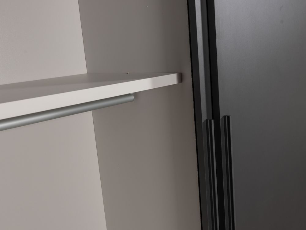 Schuifdeurkast PLAIN - Antraciet BSL PL9906242