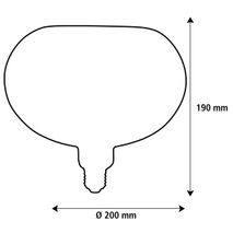LED-lamp FLOATING LINE - Goud/Glas SGL SG-55028