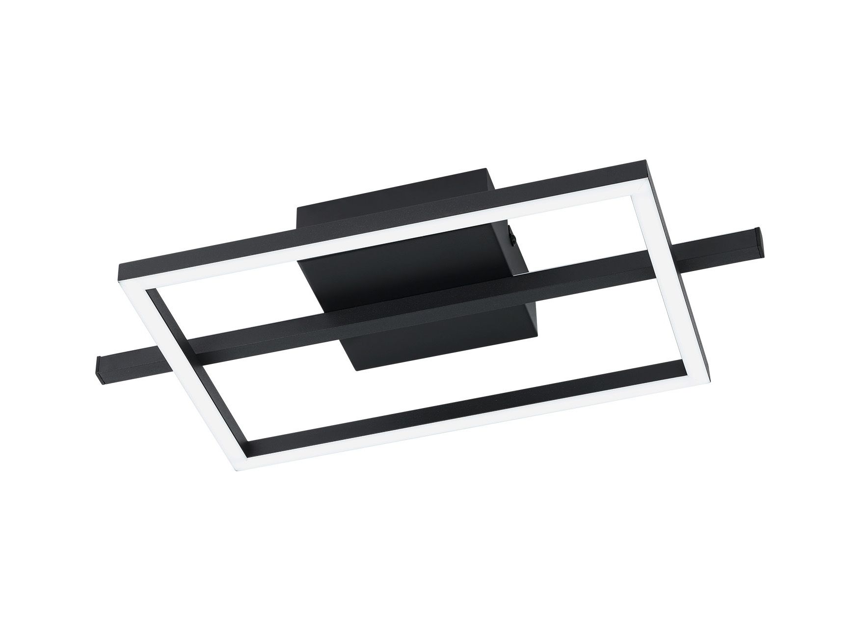 Plafondlamp vierkant AMANDOLO - Zwart