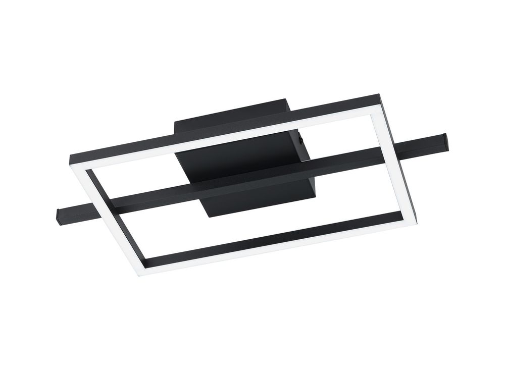 Plafondlamp vierkant AMANDOLO - Zwart EGL 901115