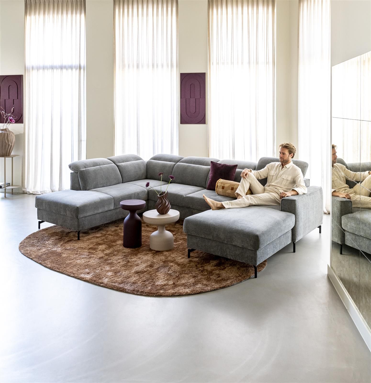 Hoekzetel RIALTO - Grijs