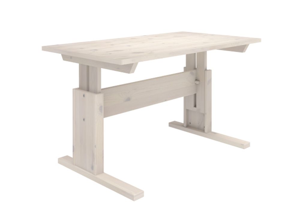 Bureau in hoogte verstelbaar SORA - White wash SCE 30255WW