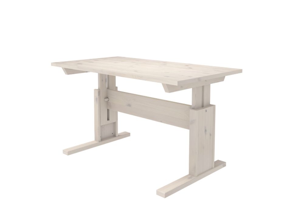 Bureau in hoogte verstelbaar SORA - White wash SCE 30255WW