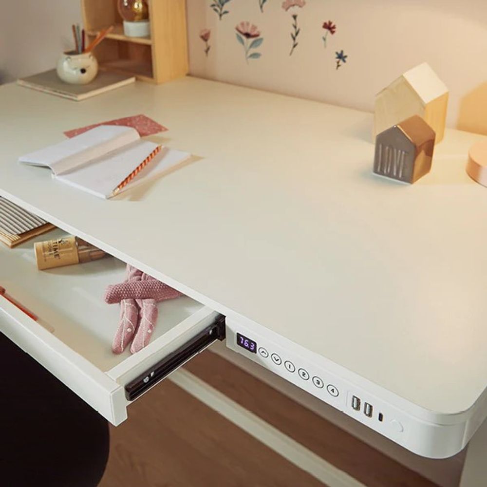 Elektr. verstelbare bureau RISE - Wit SCE 340