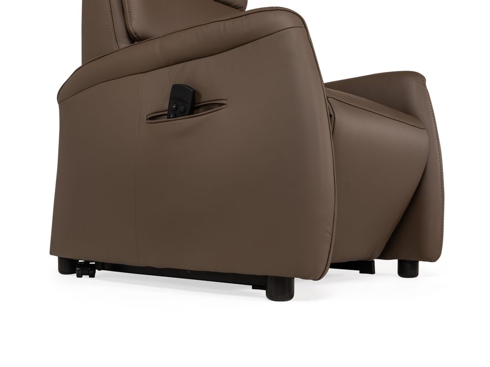 Relaxfauteuil Medium 2E-motor en opstahulp - Leder C-HKL-14-RLX1