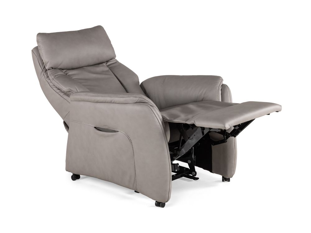 Elektrische relax AP22065 medium - Grijs leder C-HKL-15-RLX1